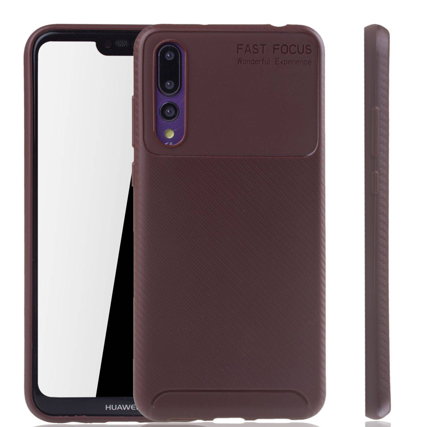 Huawei P20 Pro Handyhülle Backcover Braun