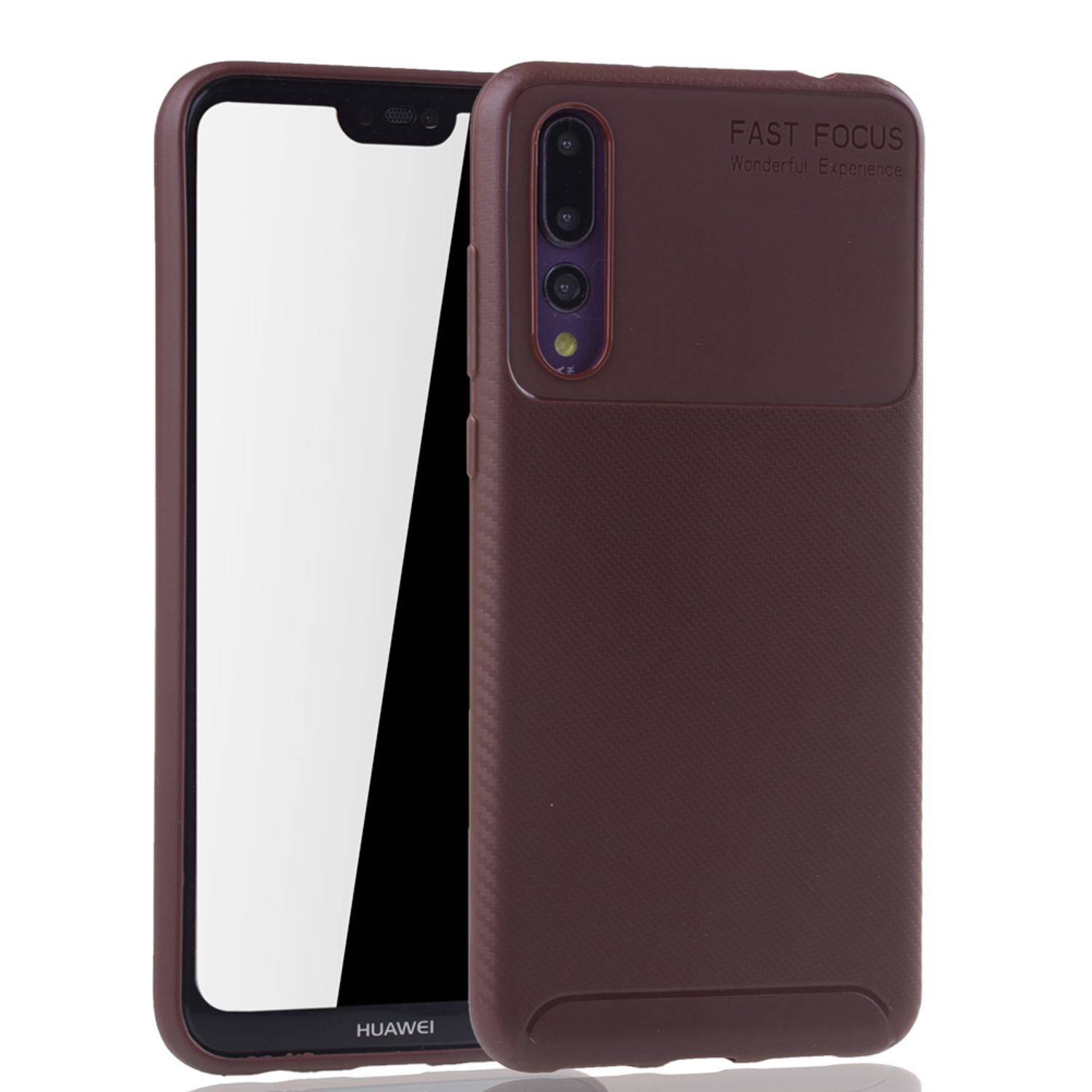 Huawei P20 Pro Handyhülle Backcover Braun