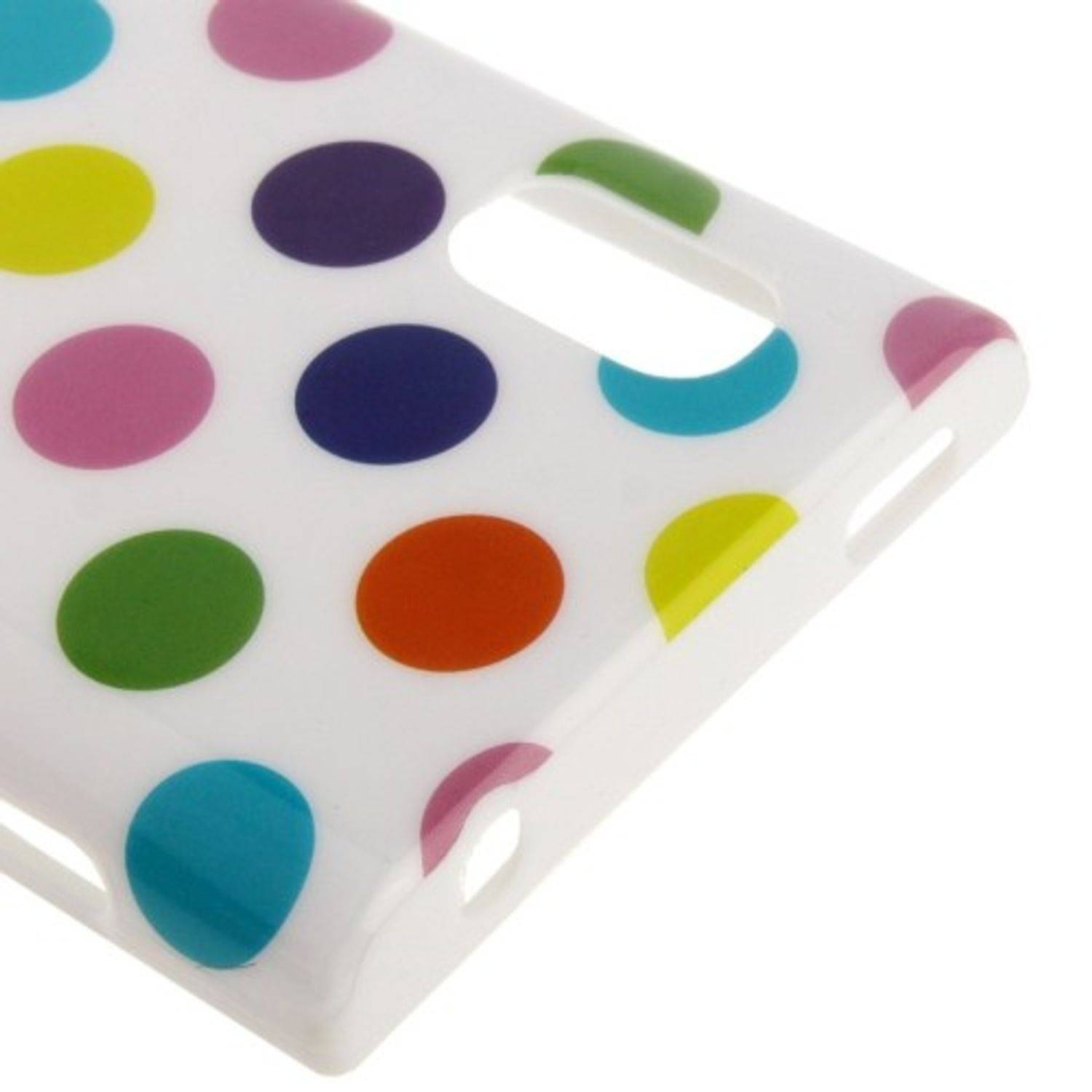 LG Optimus L5 E612 Handyhülle Backcover Weiß