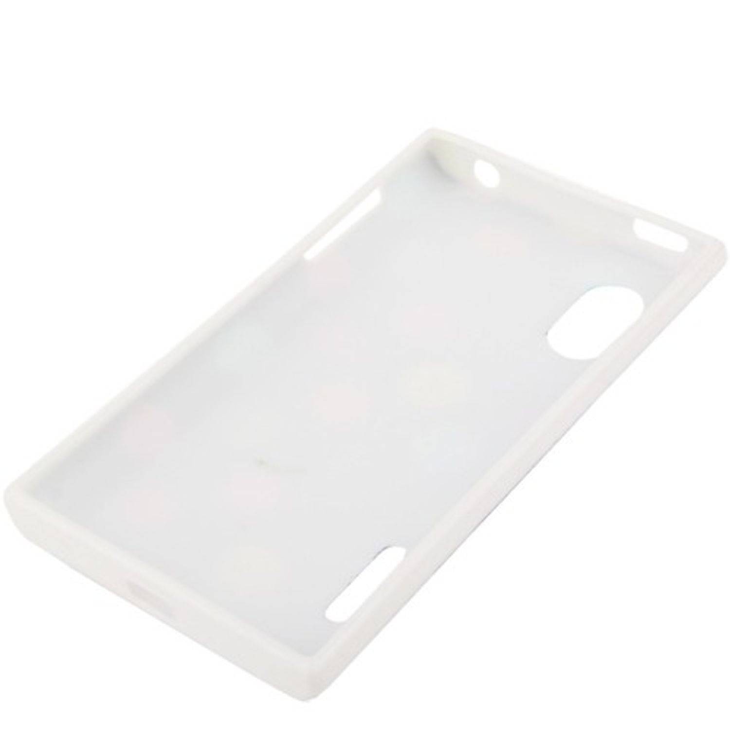 LG Optimus L5 E612 Handyhülle Backcover Weiß
