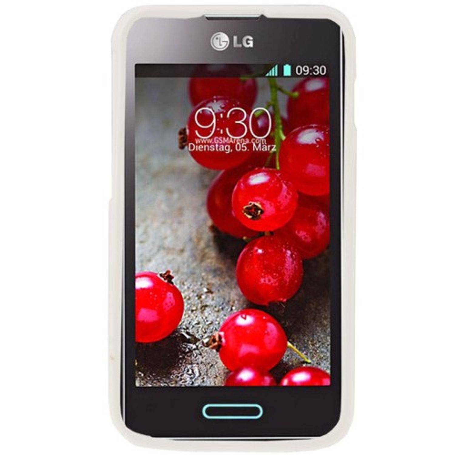 LG Optimus L5 II Handyhülle Backcover Weiß