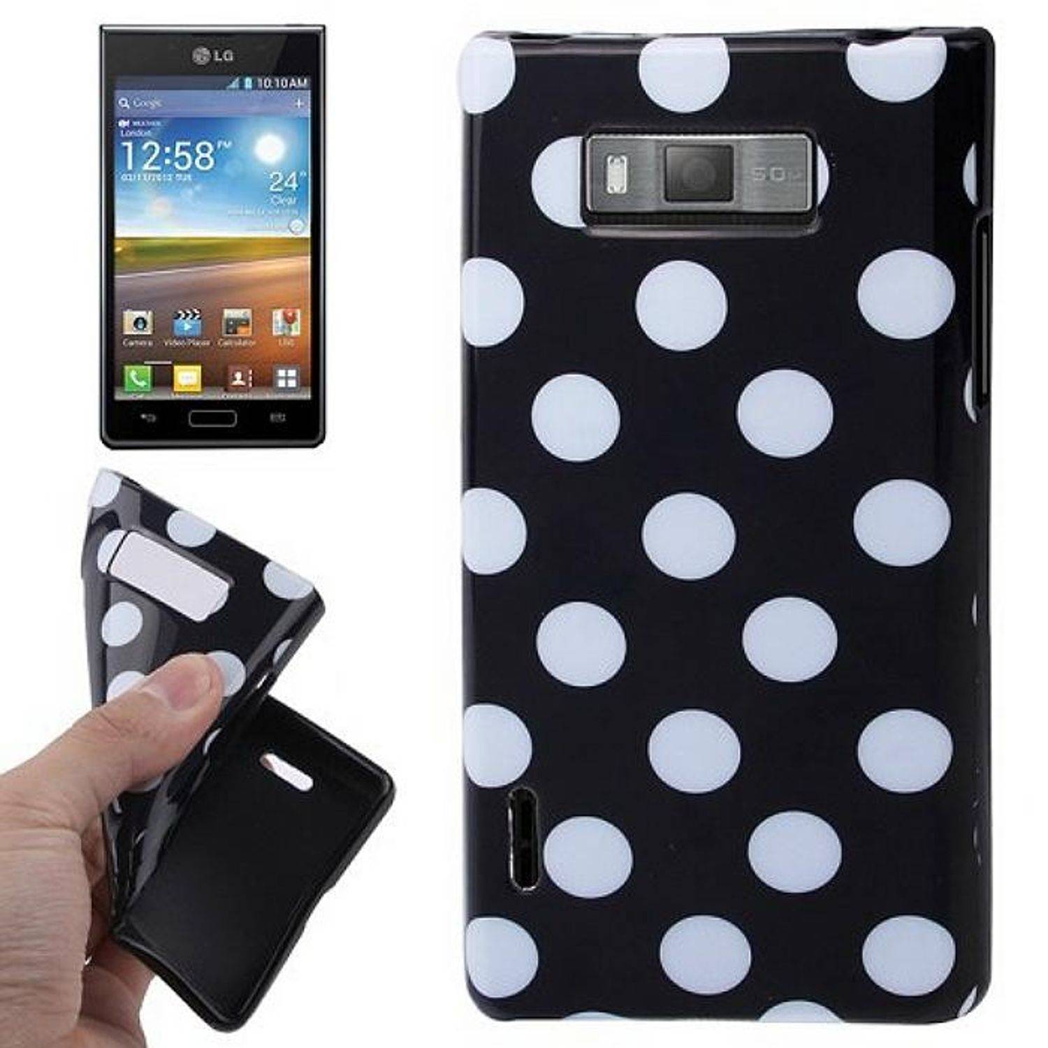 LG Optimus L7 Handyhülle Backcover Weiß