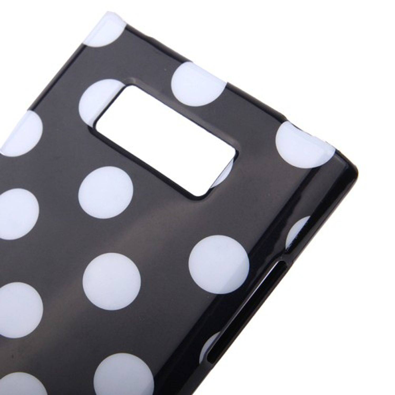 LG Optimus L7 Handyhülle Backcover Schwarz