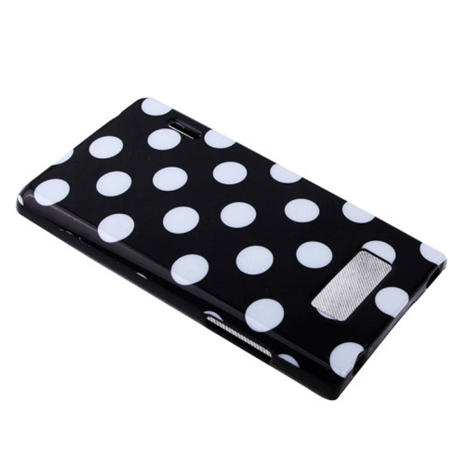 LG Optimus L7 Handyhülle Backcover Schwarz