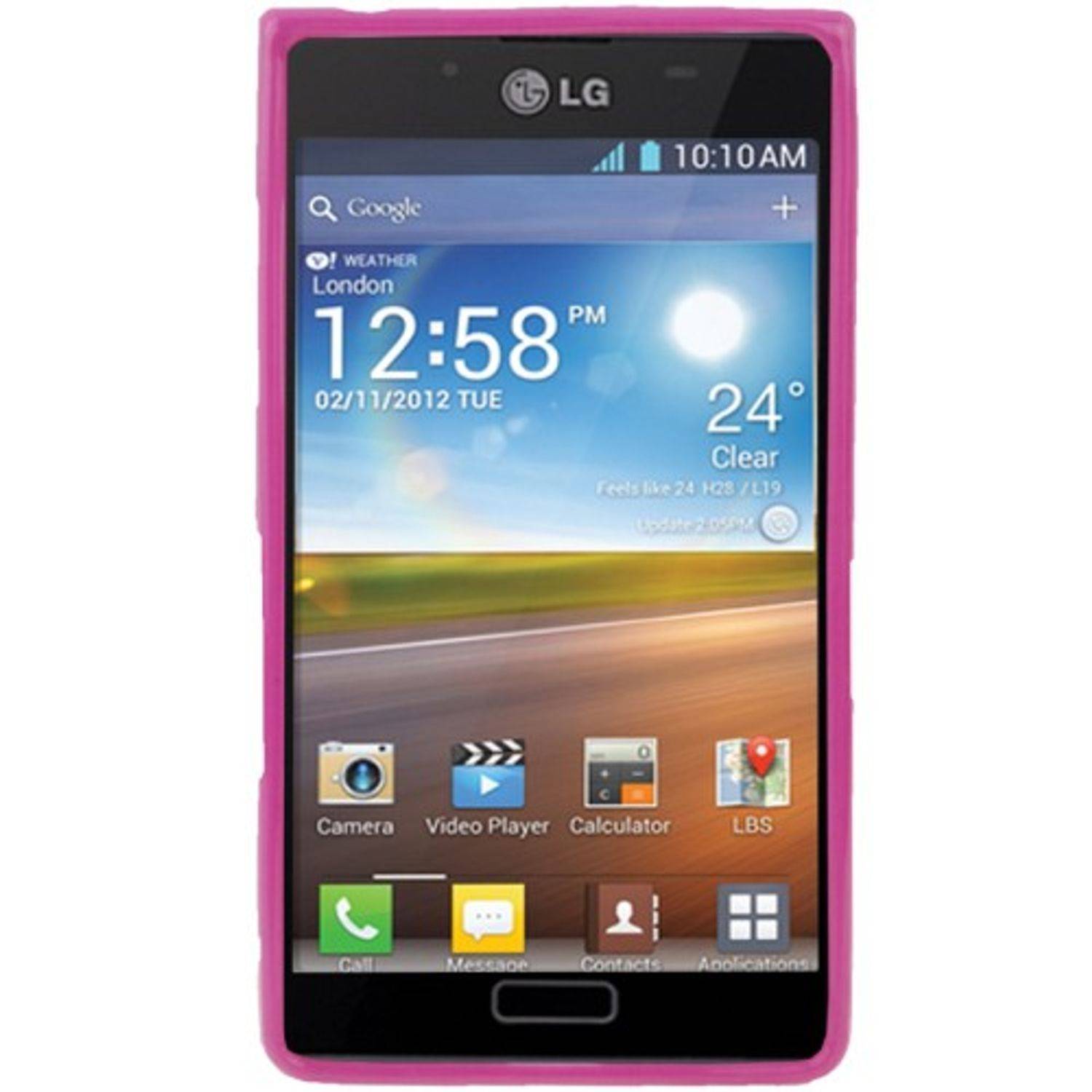 LG Optimus L7 Handyhülle Backcover Violett
