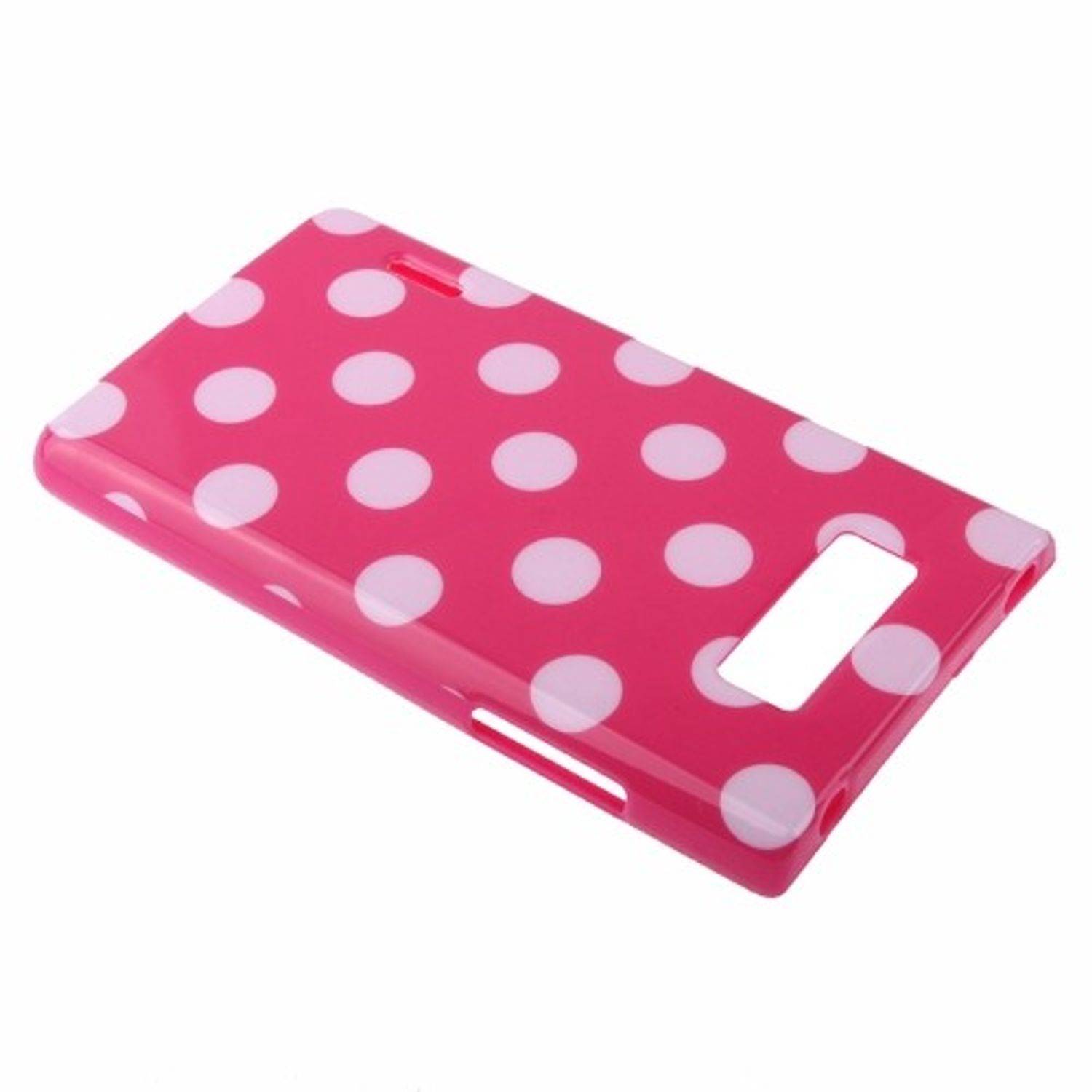 LG Optimus L7 Handyhülle Backcover Rosa