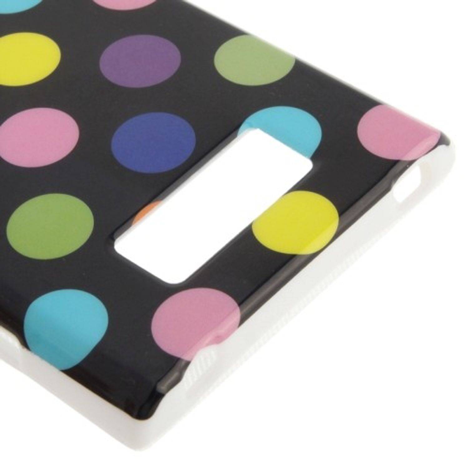 LG Optimus L7 Handyhülle Backcover Schwarz
