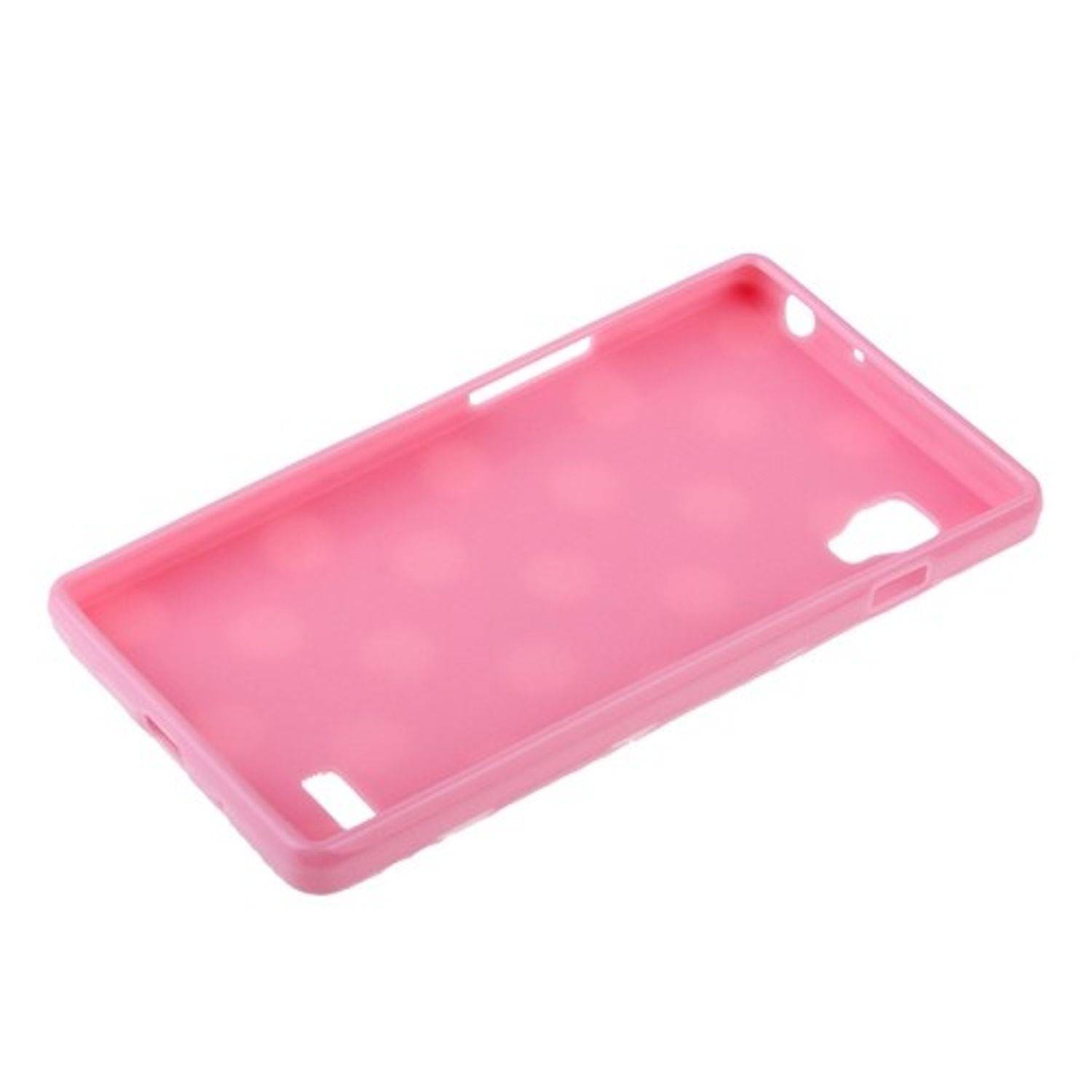 LG Optimus L9 Handyhülle Backcover Rot