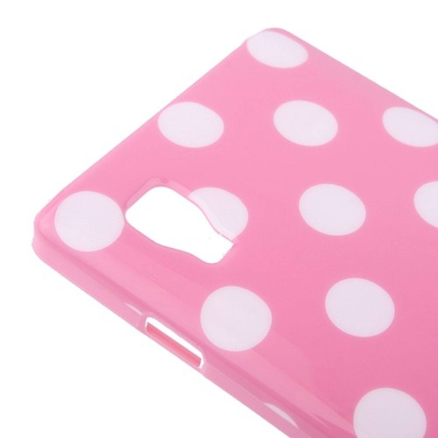 LG Optimus L9 Handyhülle Backcover Rot
