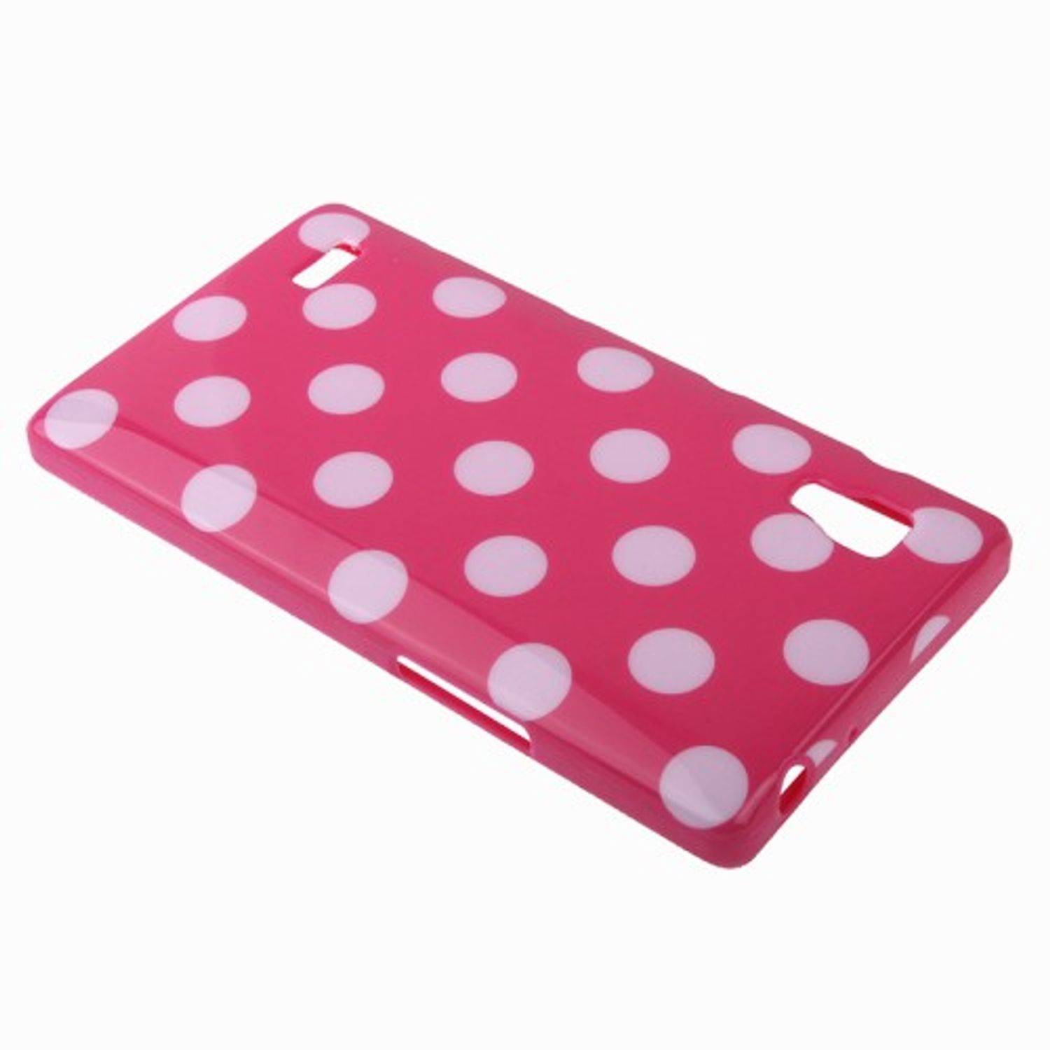 LG Optimus L9 Handyhülle Backcover Rosa