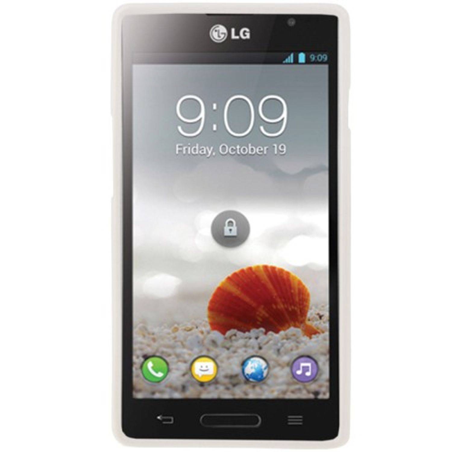LG Optimus L9 Handyhülle Backcover Schwarz