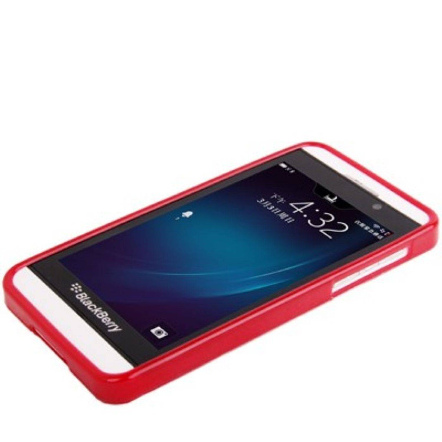 Blackberry Z10 Handyhülle Backcover Rot