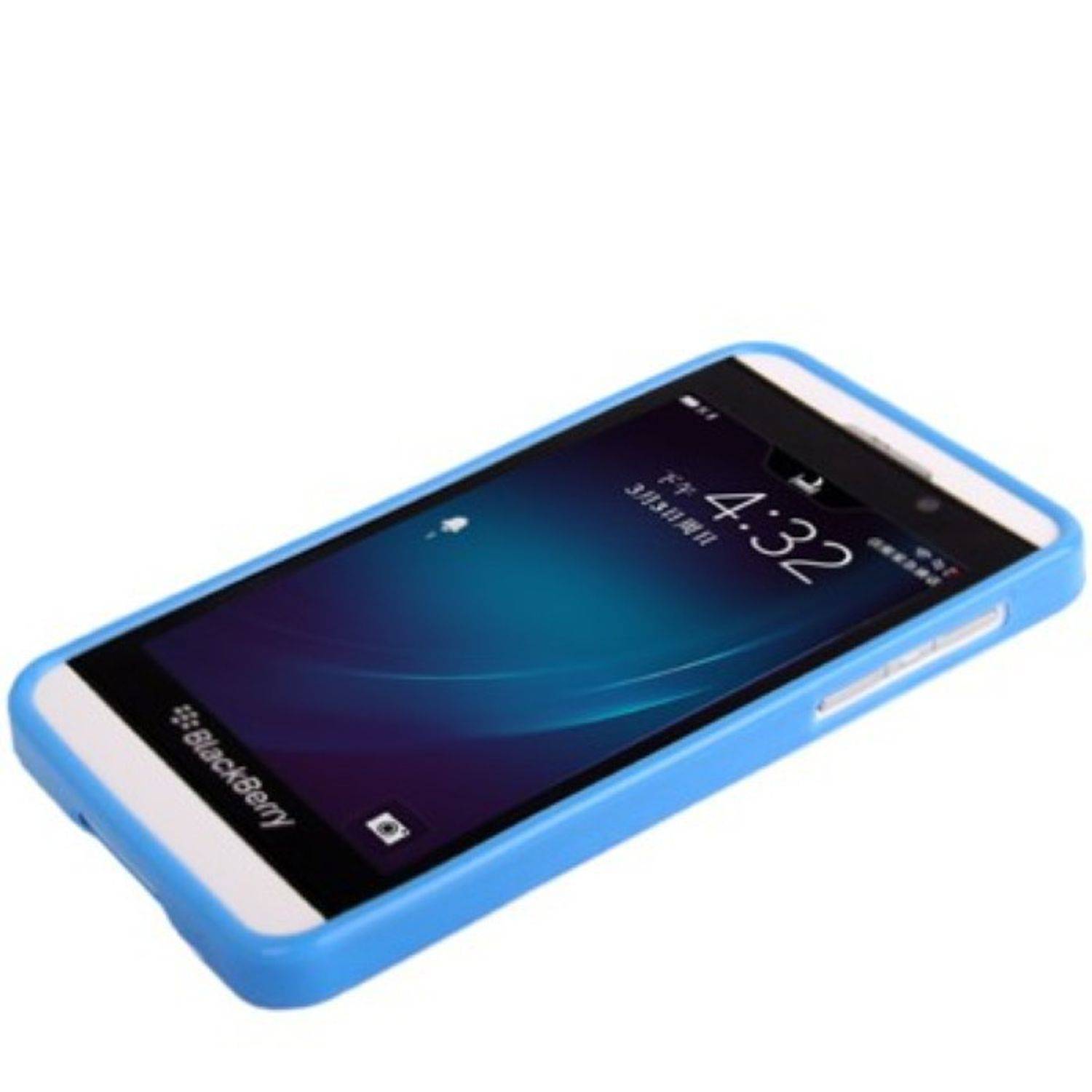 Blackberry Z10 Handyhülle Backcover Blau