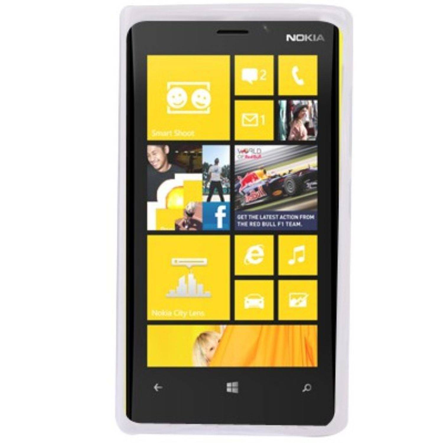 Nokia Lumia 920 Handyhülle Backcover Weiß