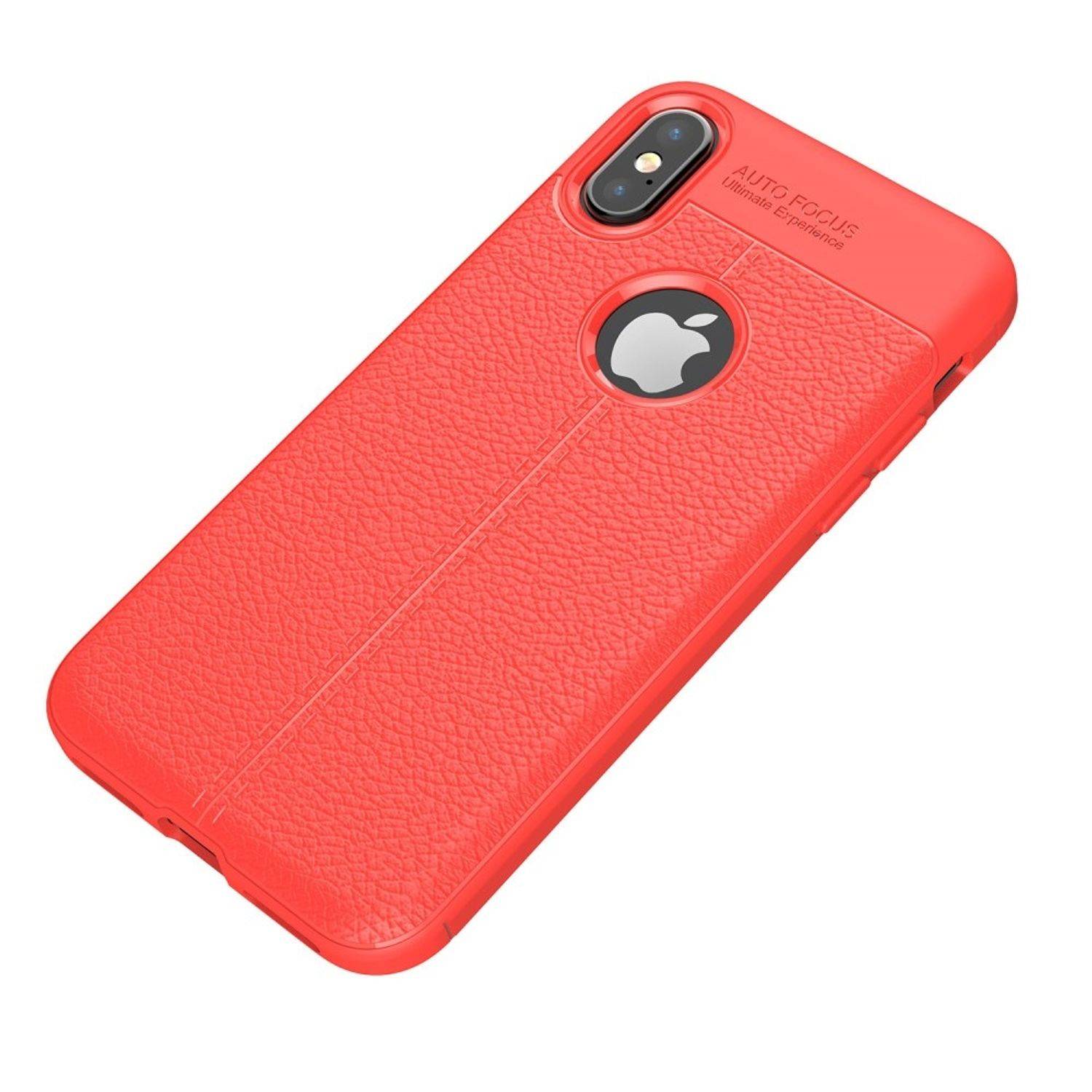 Apple iPhone X / iPhone XS Handyhülle Backcover Rot