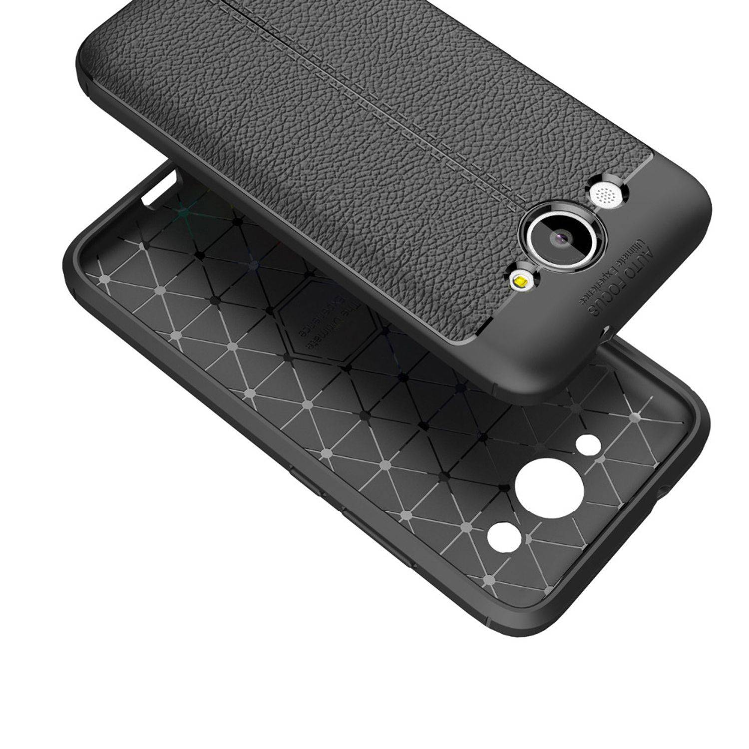 Huawei Y3 (2017) Handyhülle Backcover Schwarz
