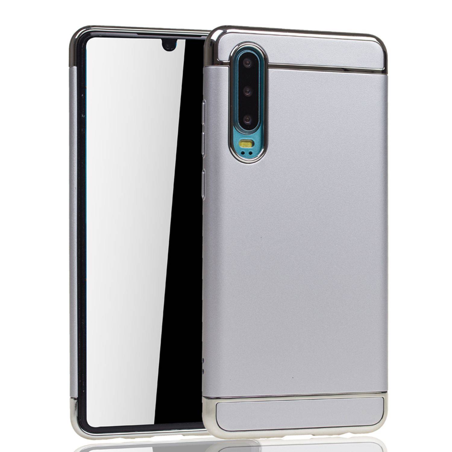 Huawei P30 Handyhülle Backcover Silber