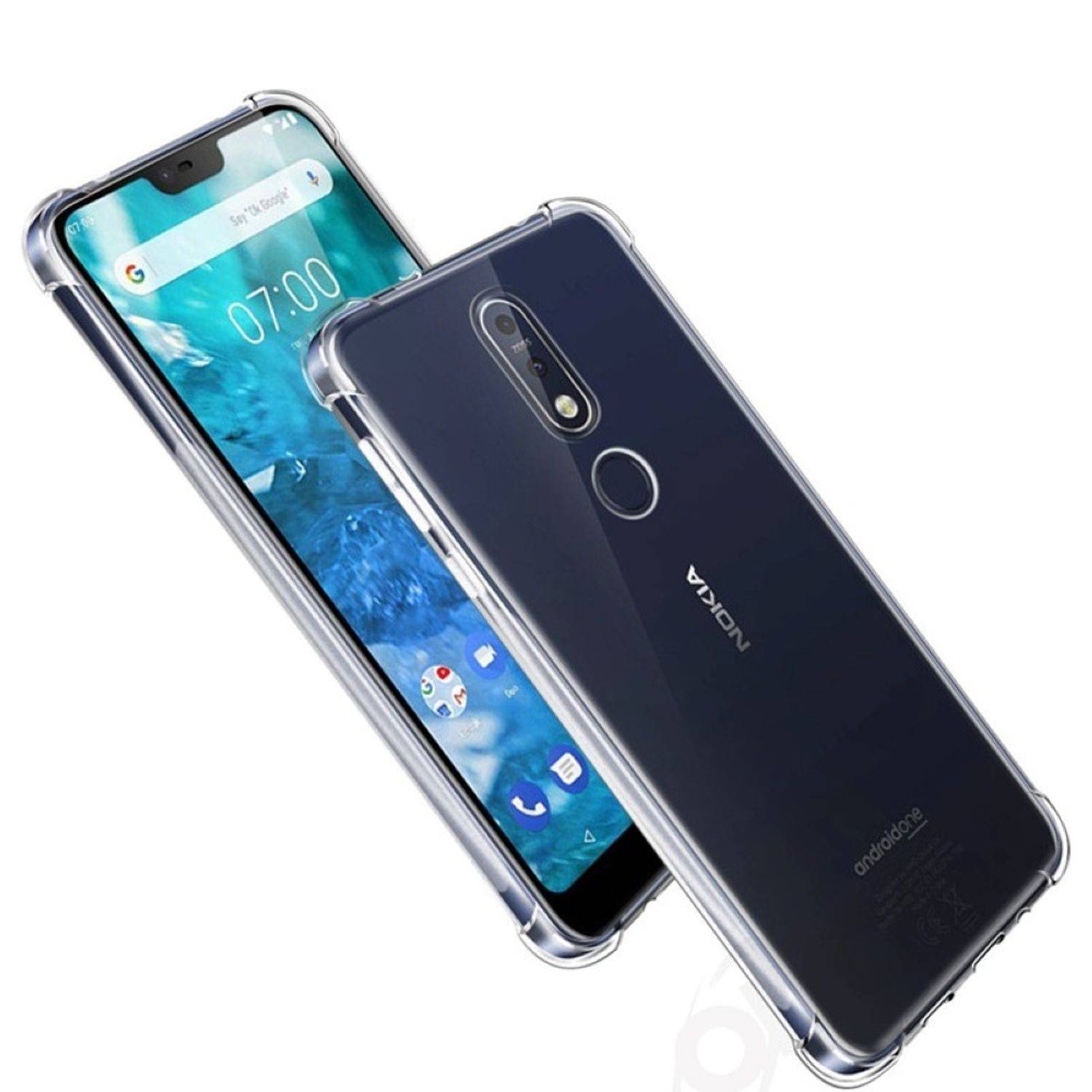 Nokia 3.1 Plus Handyhülle Ultra Dünn Bumper Backcover Transparent