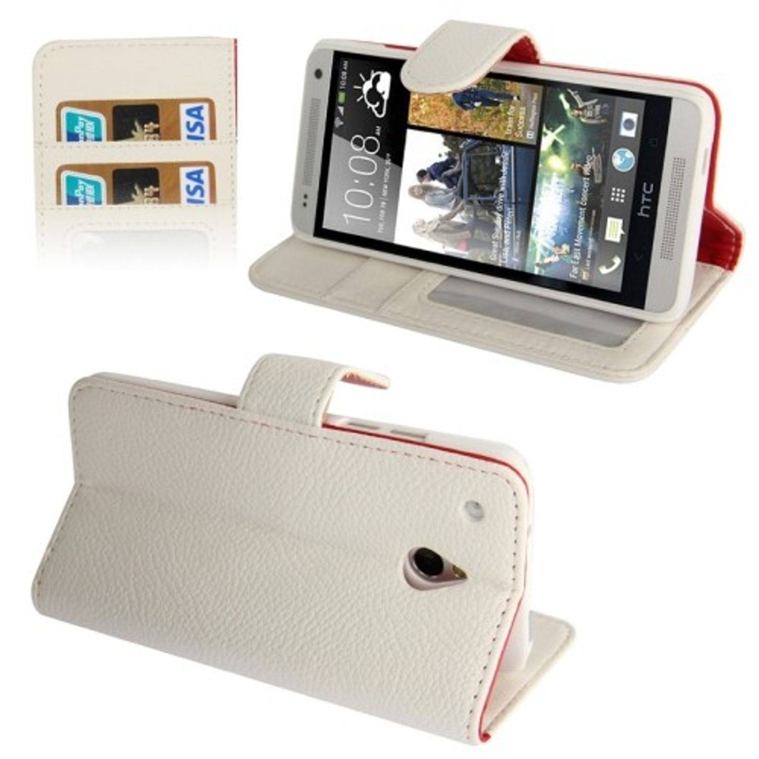 HTC One Mini Handyhülle Backcover Weiß