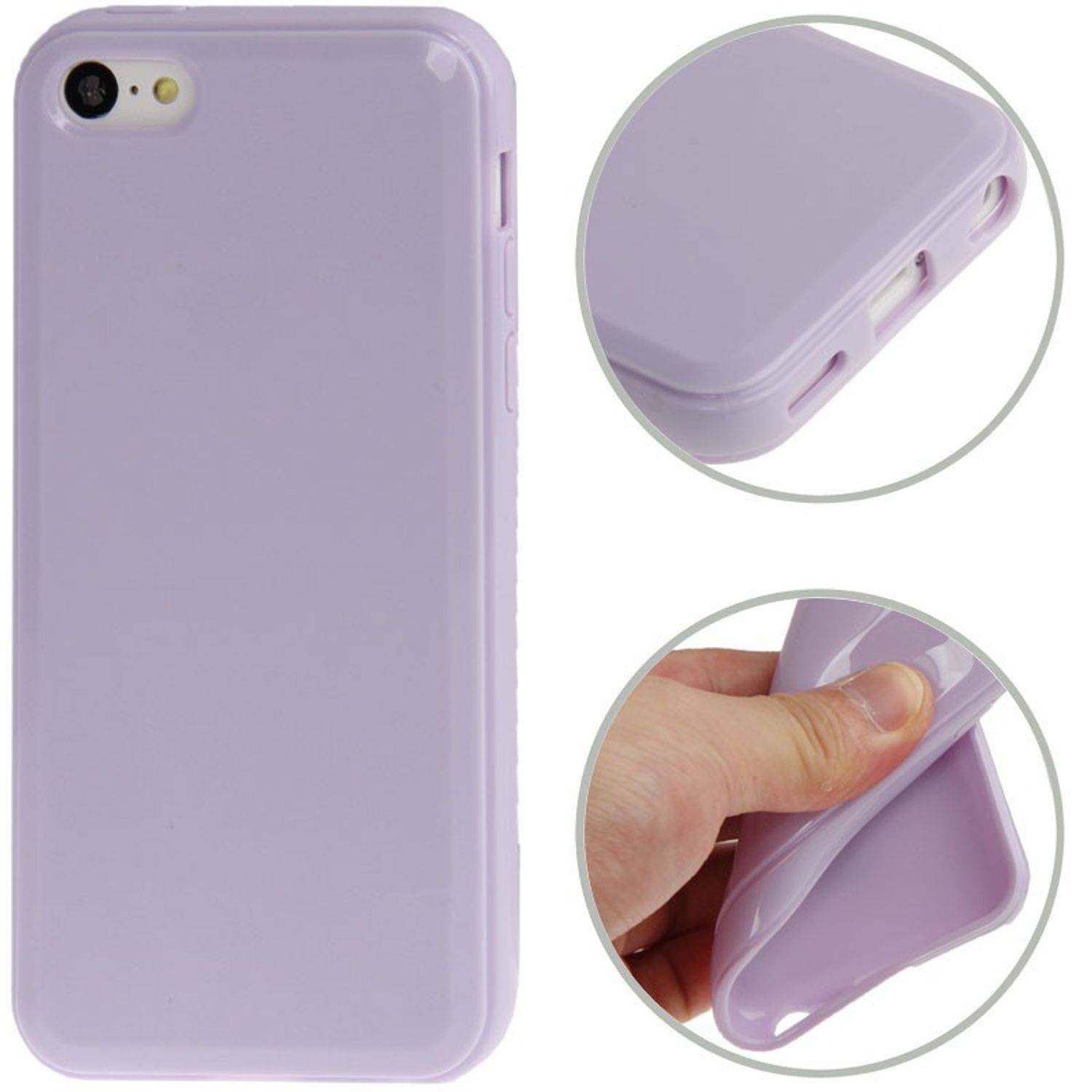 Apple iPhone 5c Handyhülle Backcover Violett