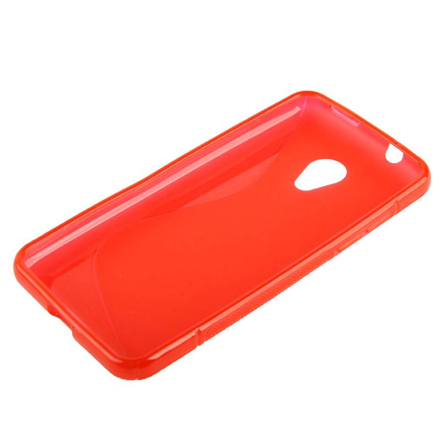 HTC Desire 700 Handyhülle Backcover Rot