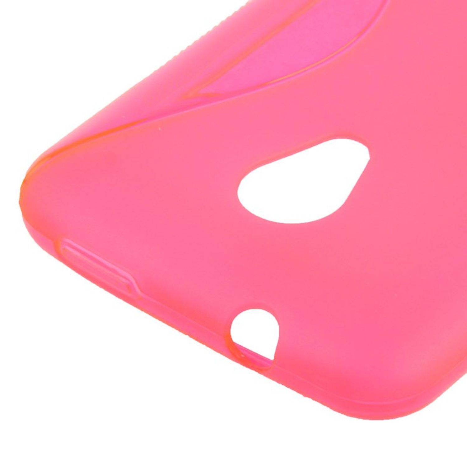 HTC Desire 700 Handyhülle Backcover Weiß