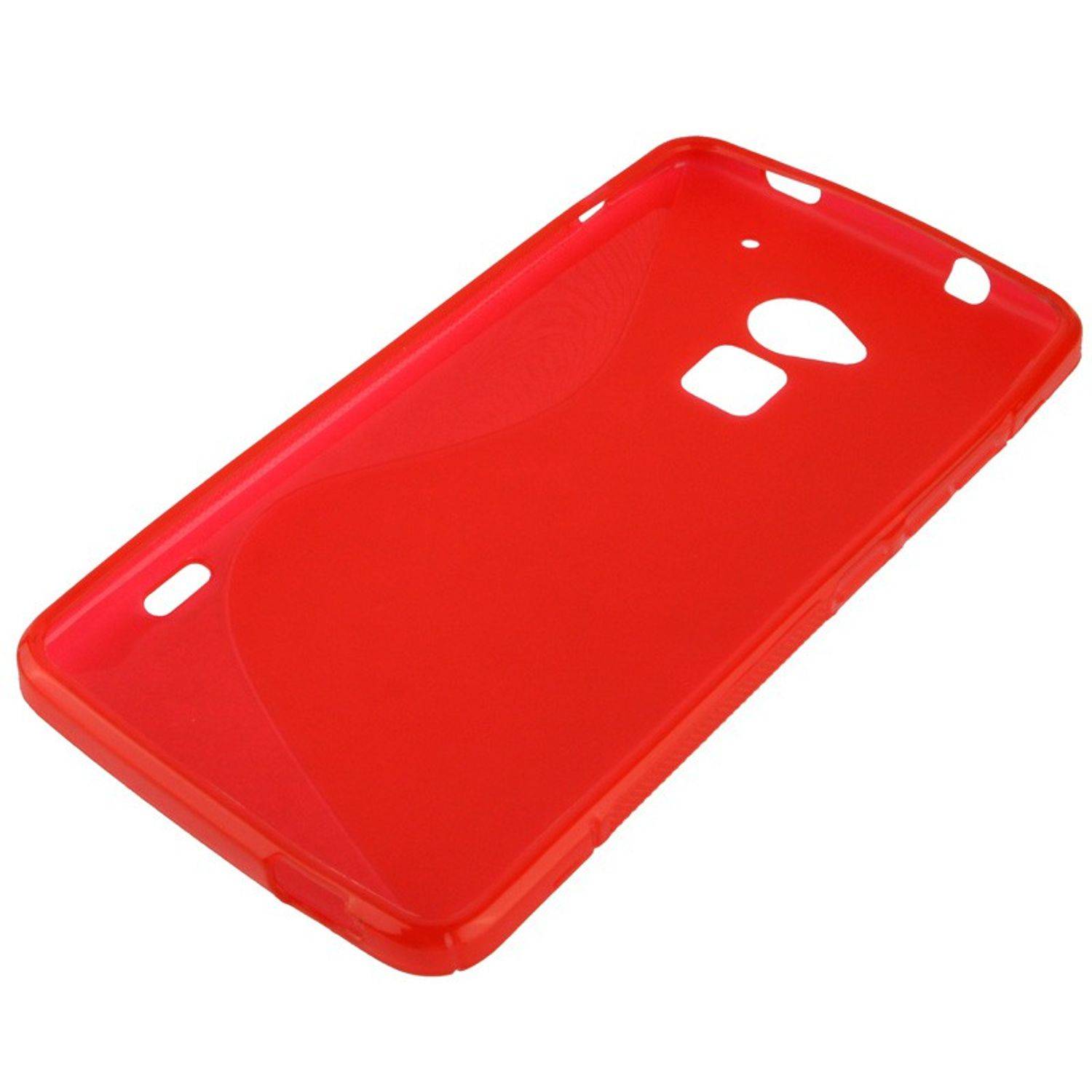 HTC One Max Handyhülle Backcover Rot