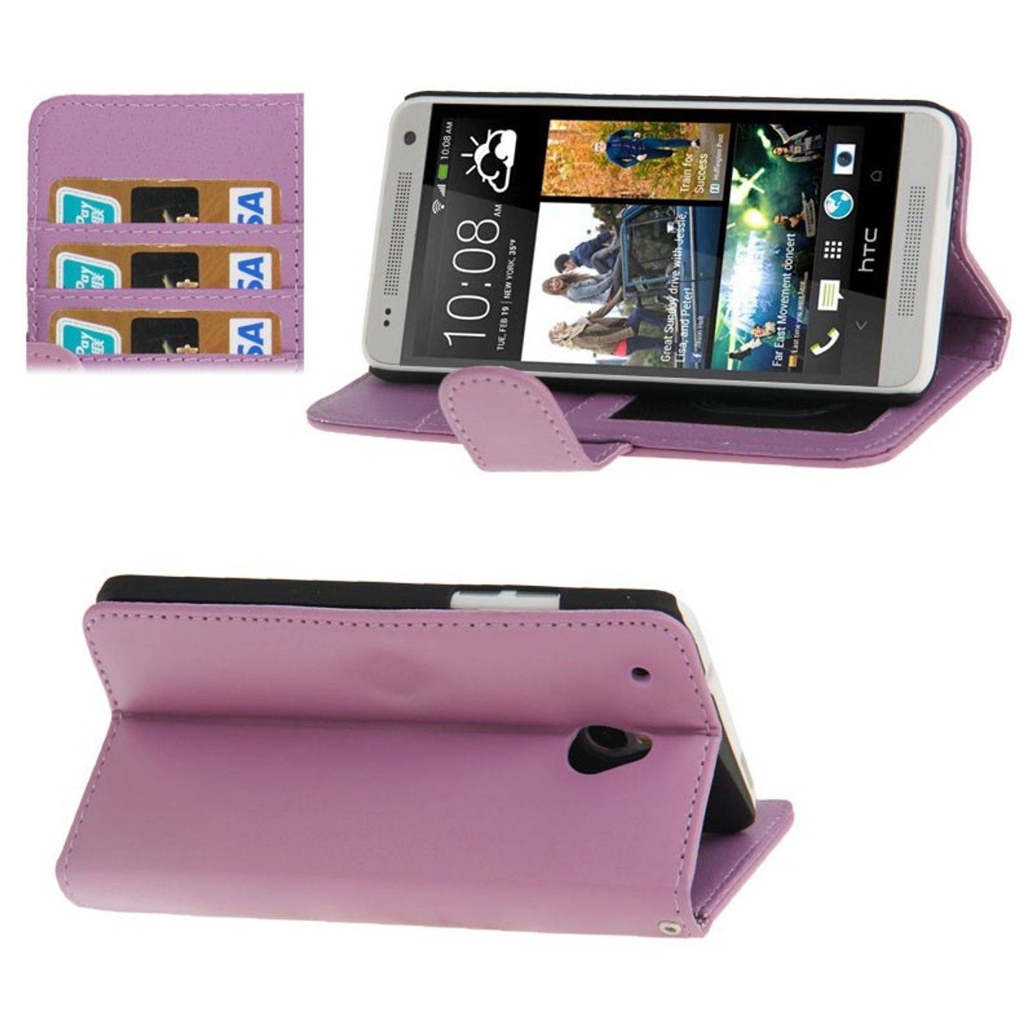 HTC One Mini Handyhülle Backcover Violett