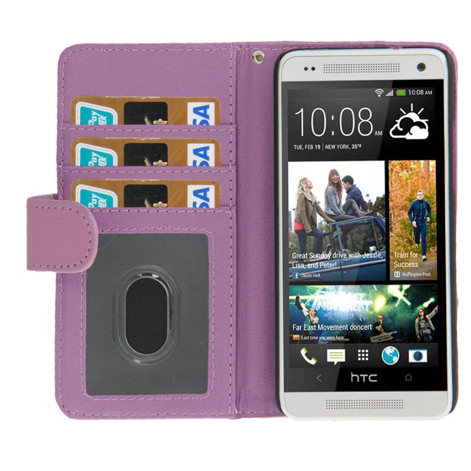 HTC One Mini Handyhülle Backcover Violett