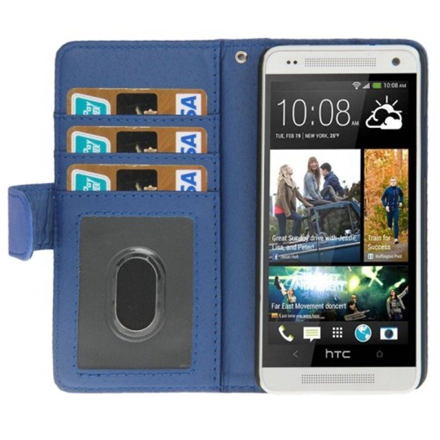 HTC One Mini Handyhülle Backcover Blau