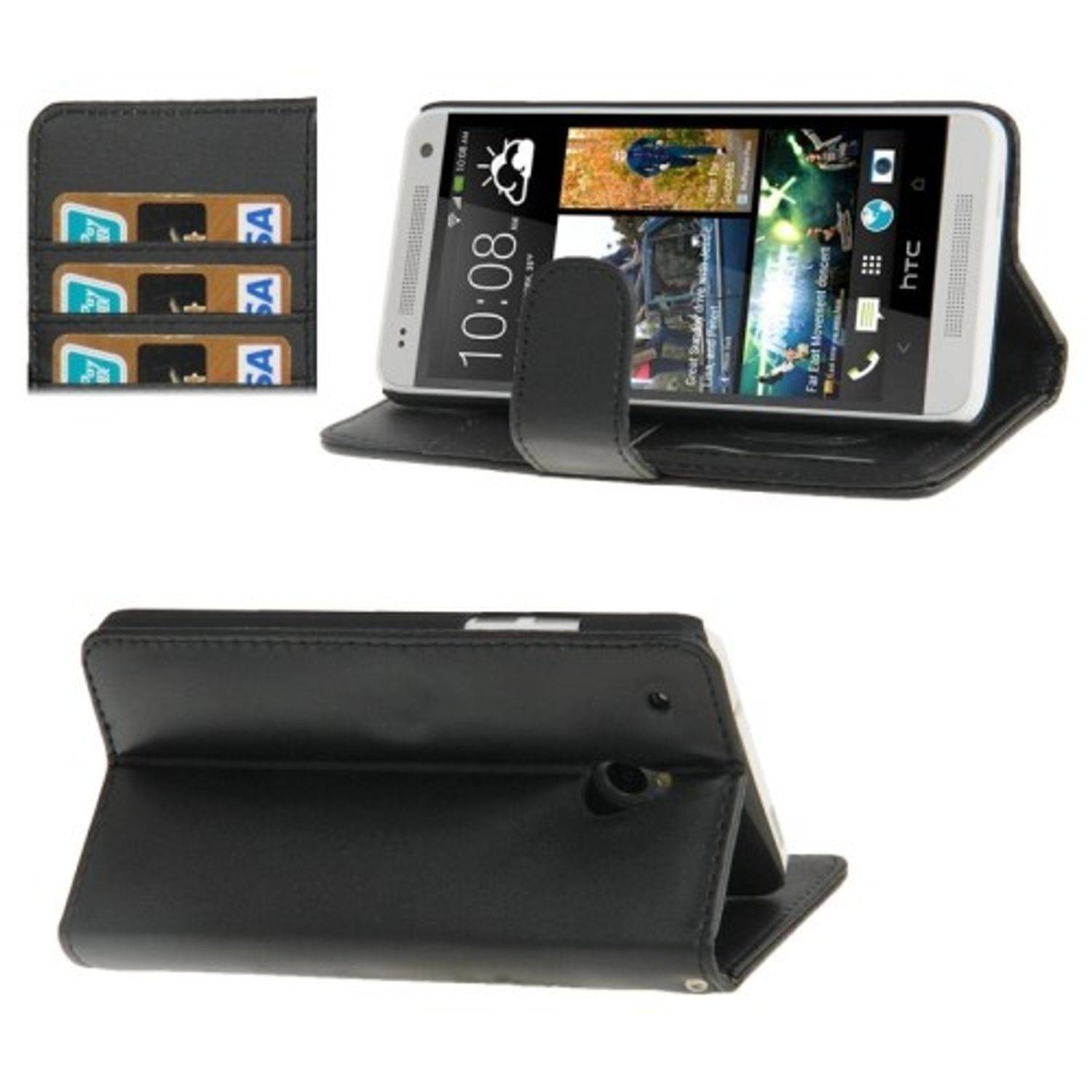 HTC One Mini Handyhülle Backcover Schwarz