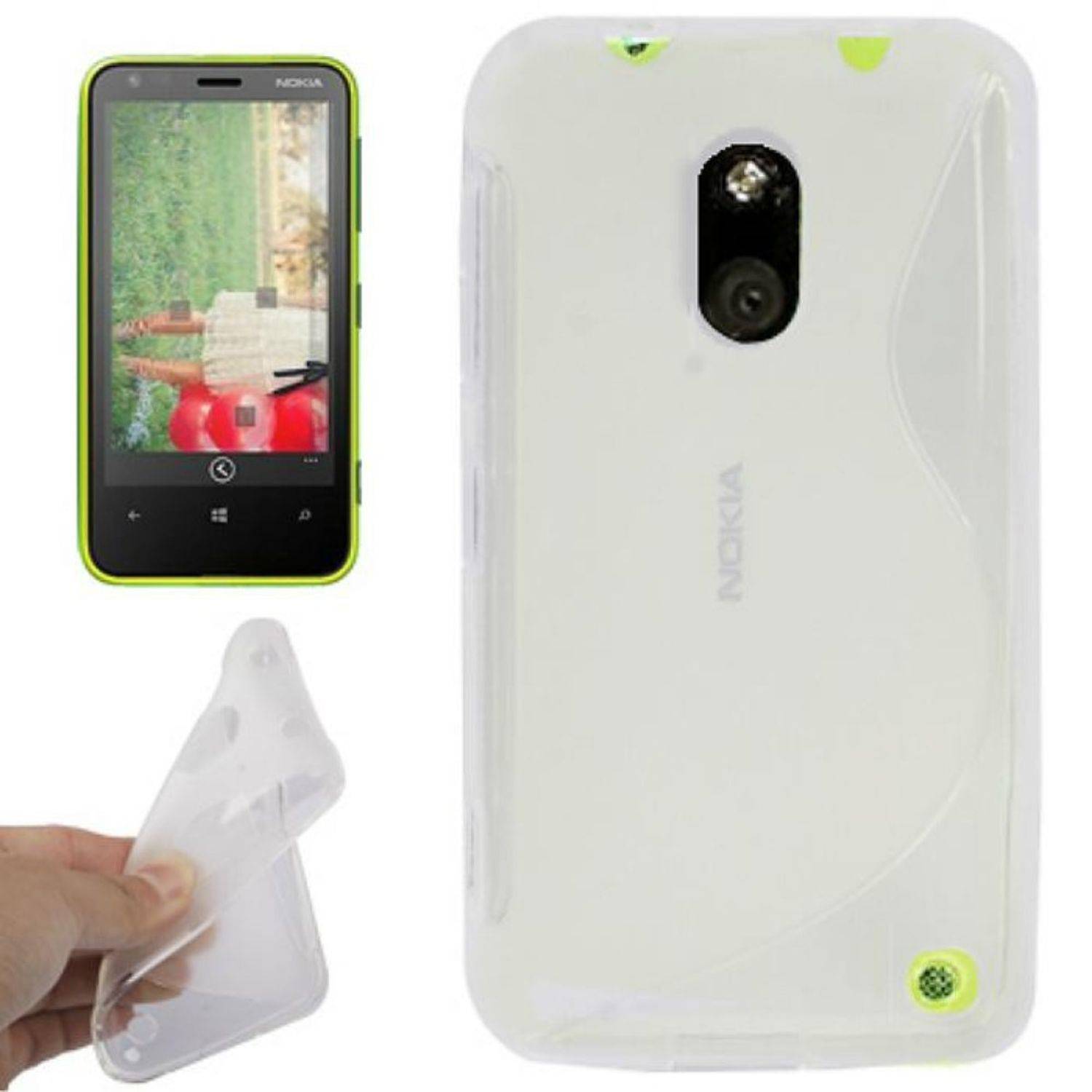 Nokia Lumia 620 Handyhülle Backcover Transparent