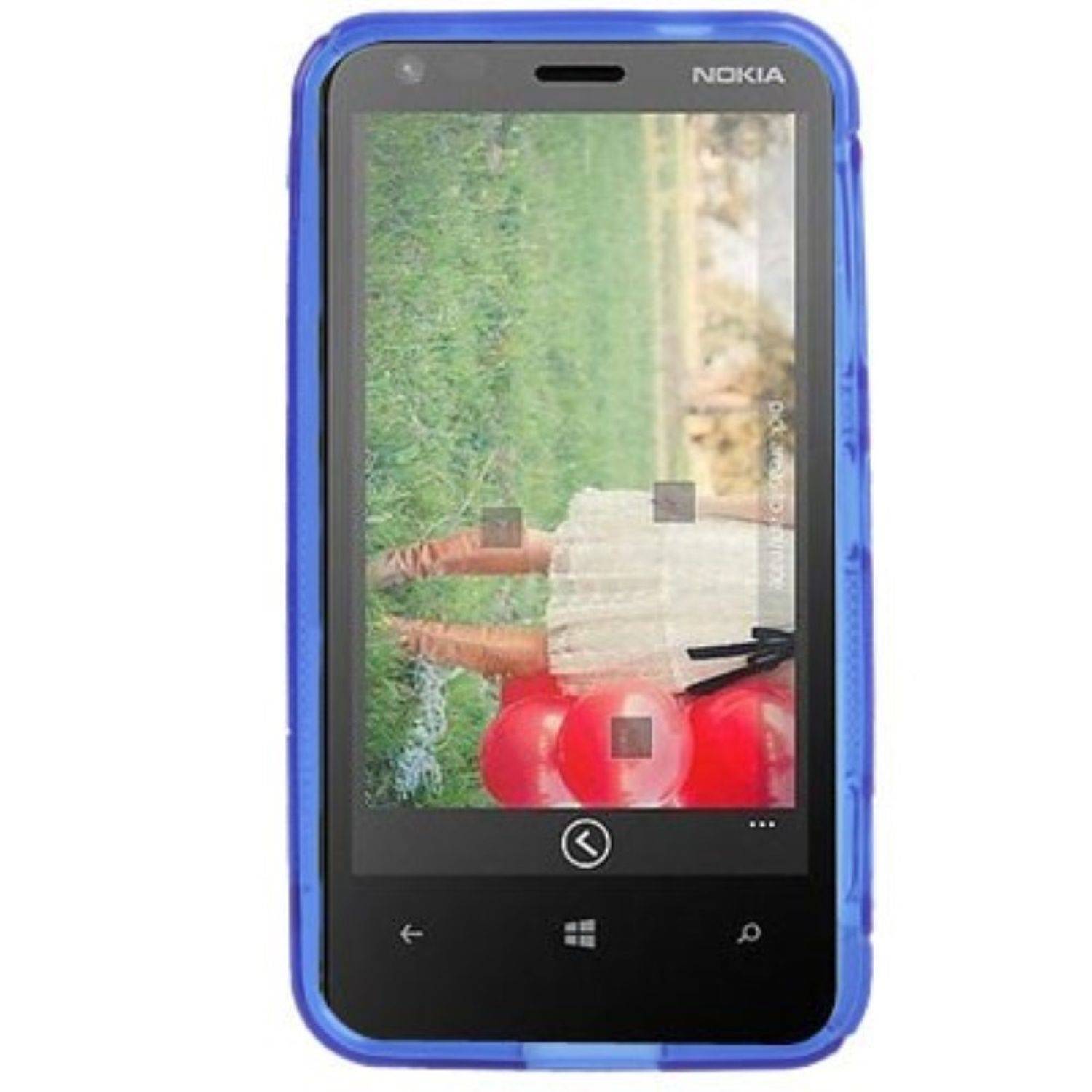 Nokia Lumia 620 Handyhülle Backcover Blau