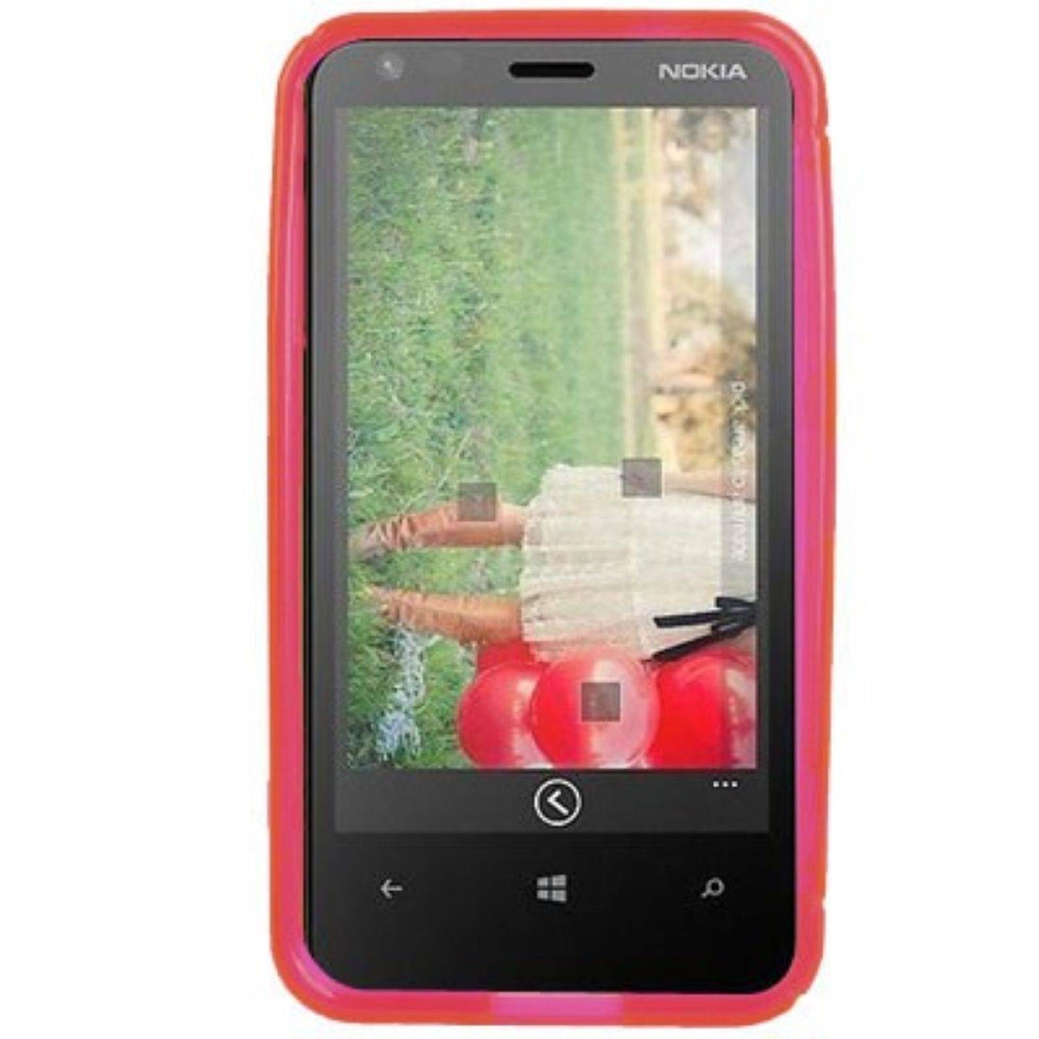 Nokia Lumia 620 Handyhülle Backcover Rosa