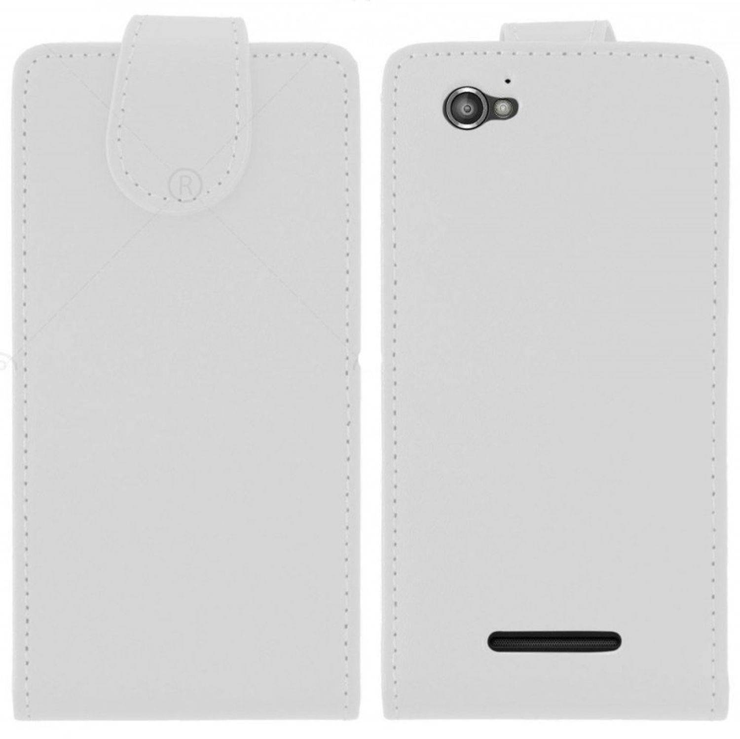 Sony Xperia M Handyhülle Backcover Weiß
