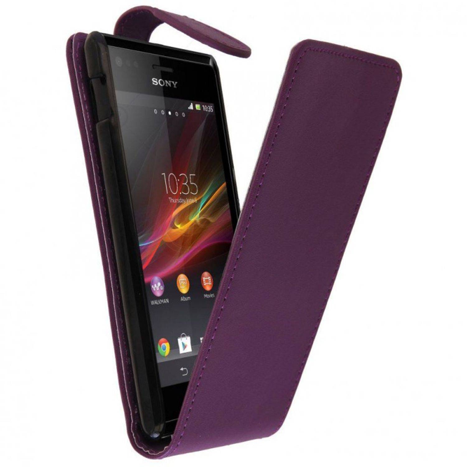 Sony Xperia M Handyhülle Backcover Violett
