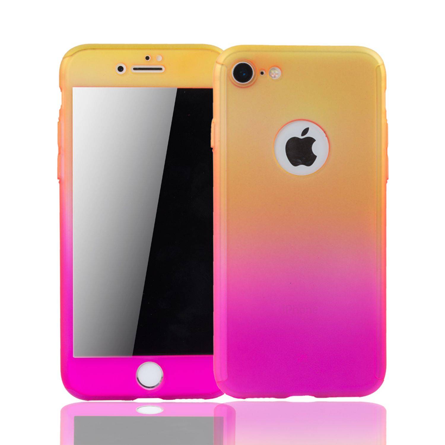 Apple iPhone 6 / 6s Plus Handyhülle 360 Grad Schutz Full Cover Mehrfarbig