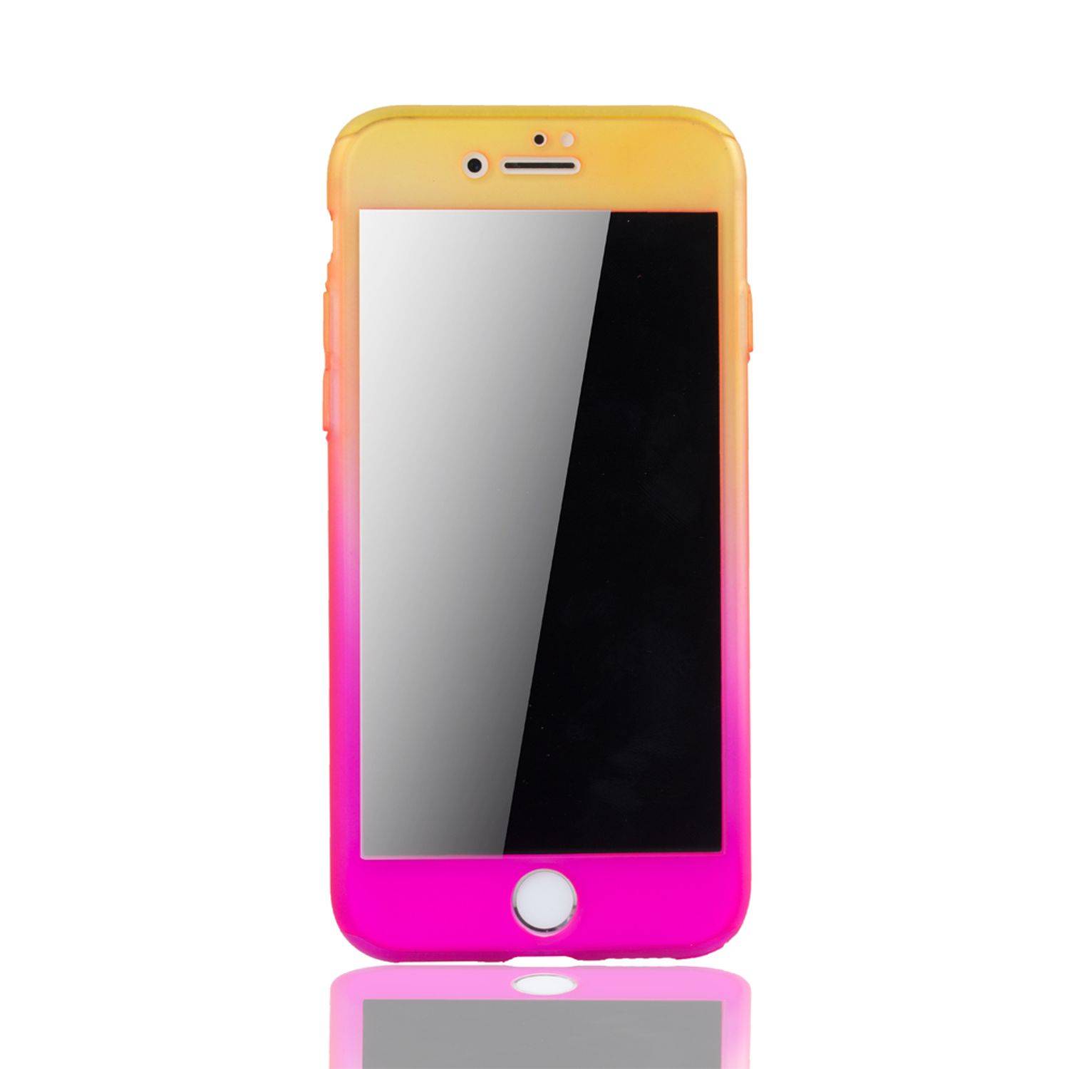 Apple iPhone 6 / 6s Plus Handyhülle 360 Grad Schutz Full Cover Mehrfarbig