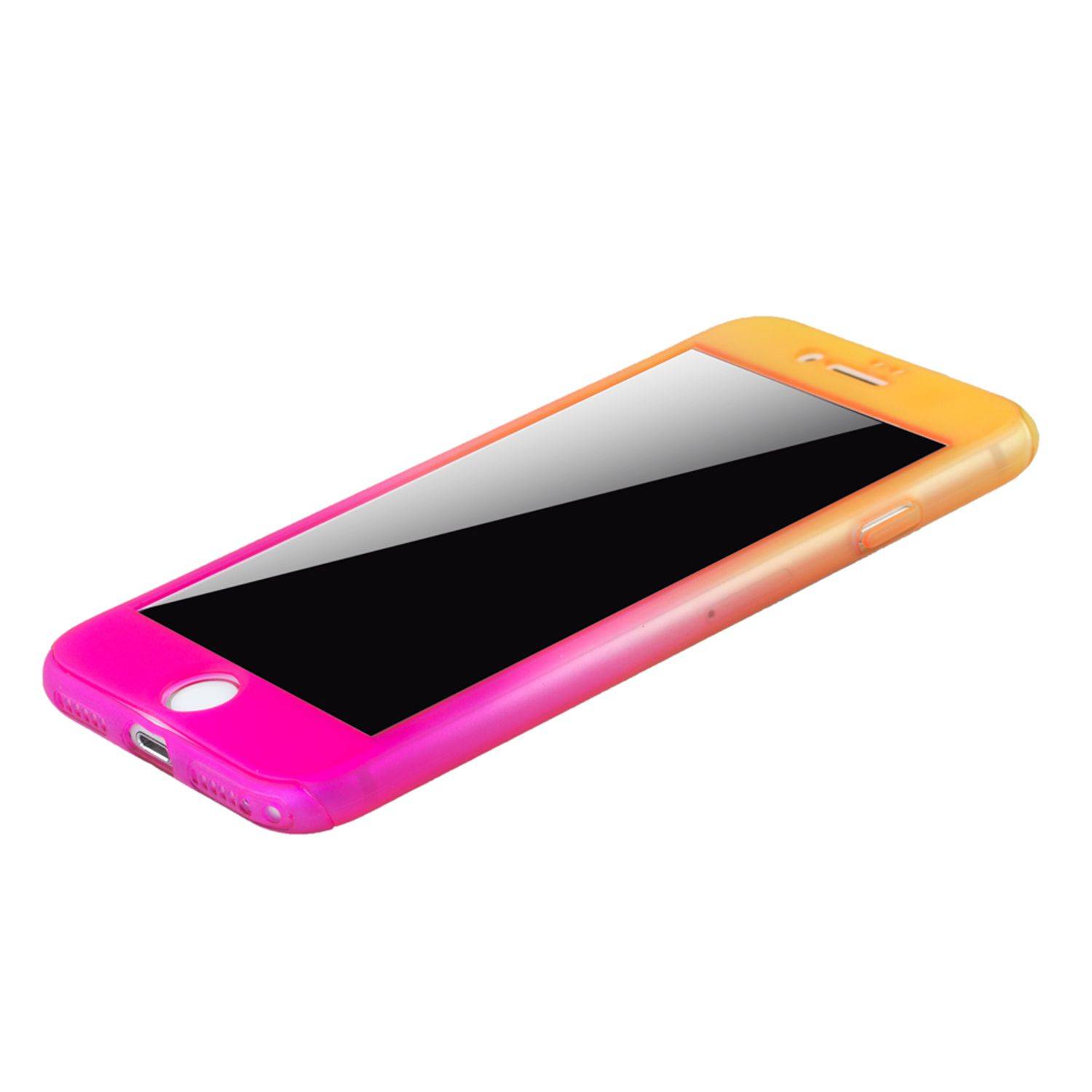 Apple iPhone 6 / 6s Plus Handyhülle 360 Grad Schutz Full Cover Mehrfarbig