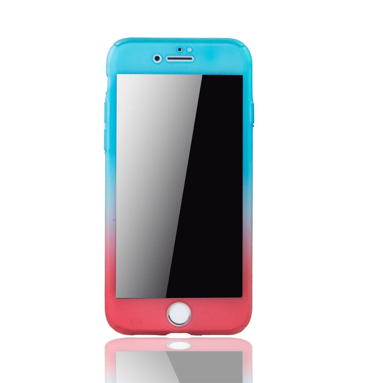 Apple iPhone 6 / 6s Plus Handyhülle 360 Grad Schutz Full Cover Mehrfarbig
