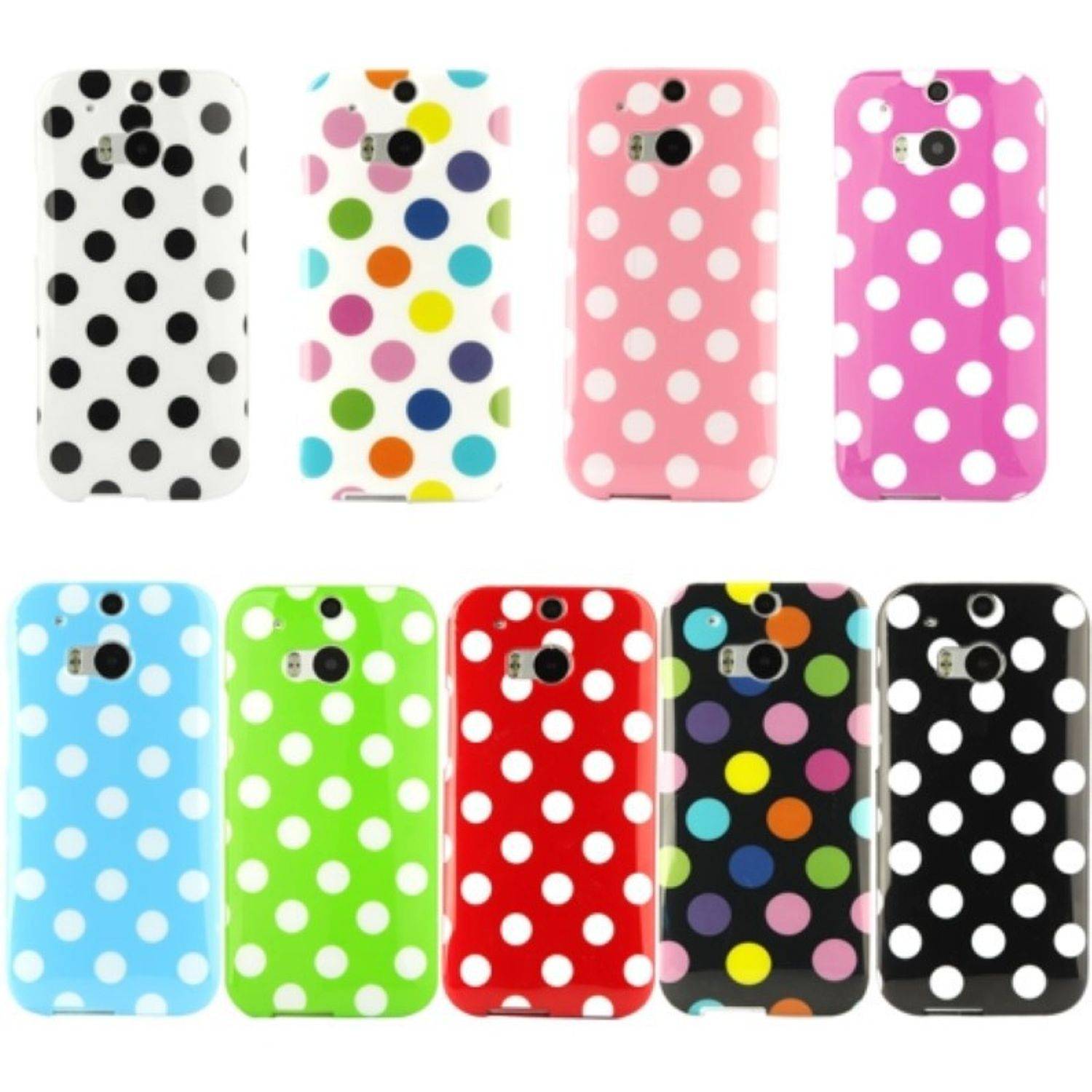 HTC One M8 Handyhülle Backcover Schwarz