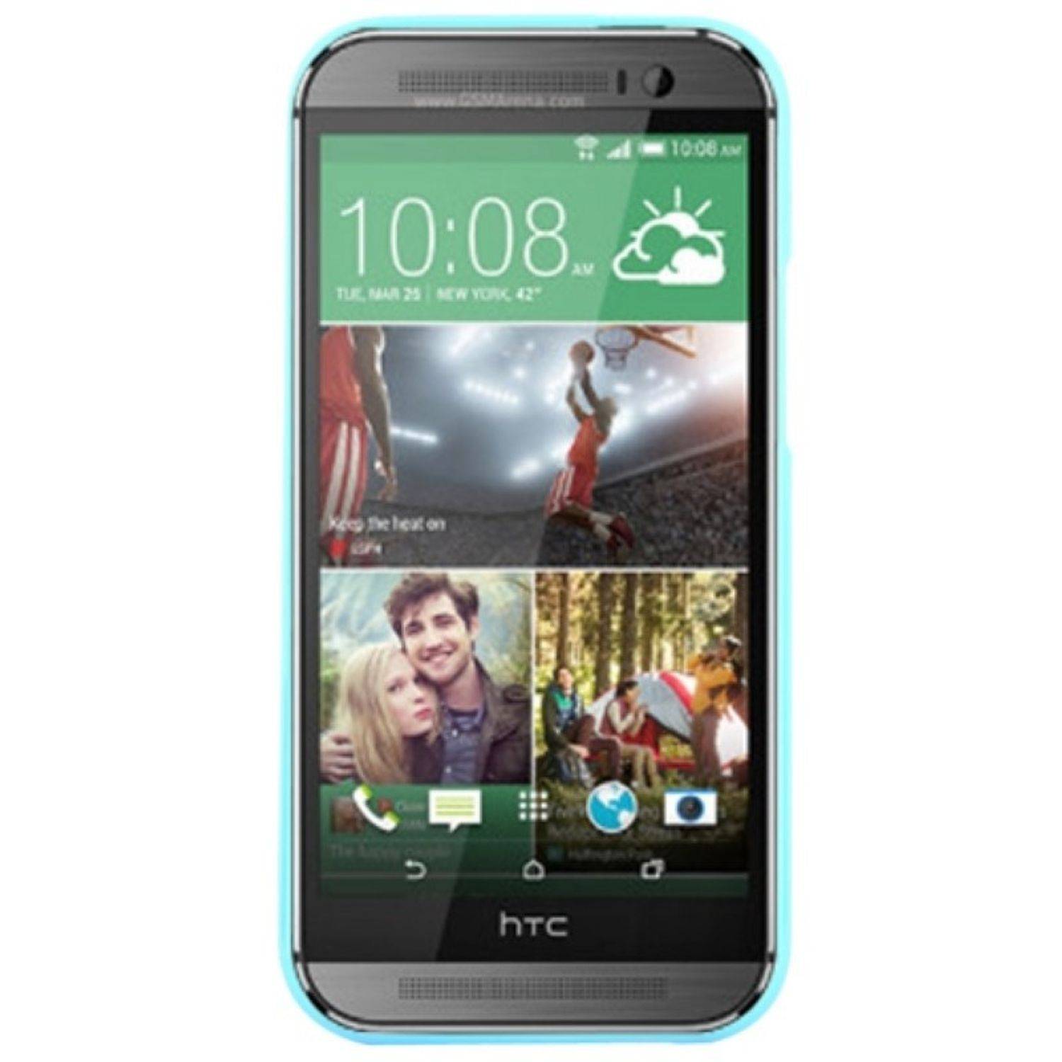 HTC One M8 Handyhülle Backcover Blau