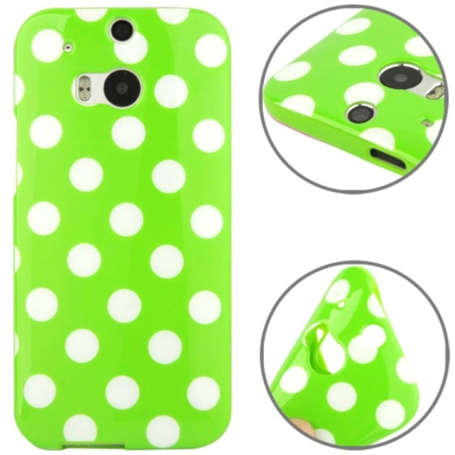 HTC One M8 Handyhülle Backcover Grün