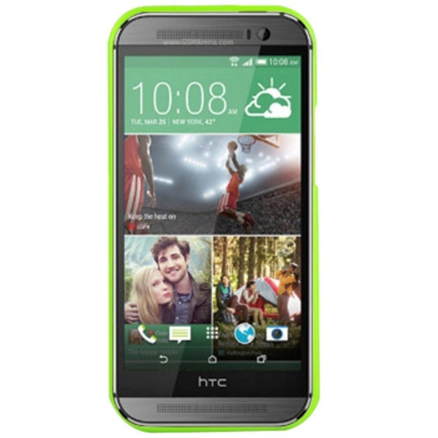 HTC One M8 Handyhülle Backcover Grün