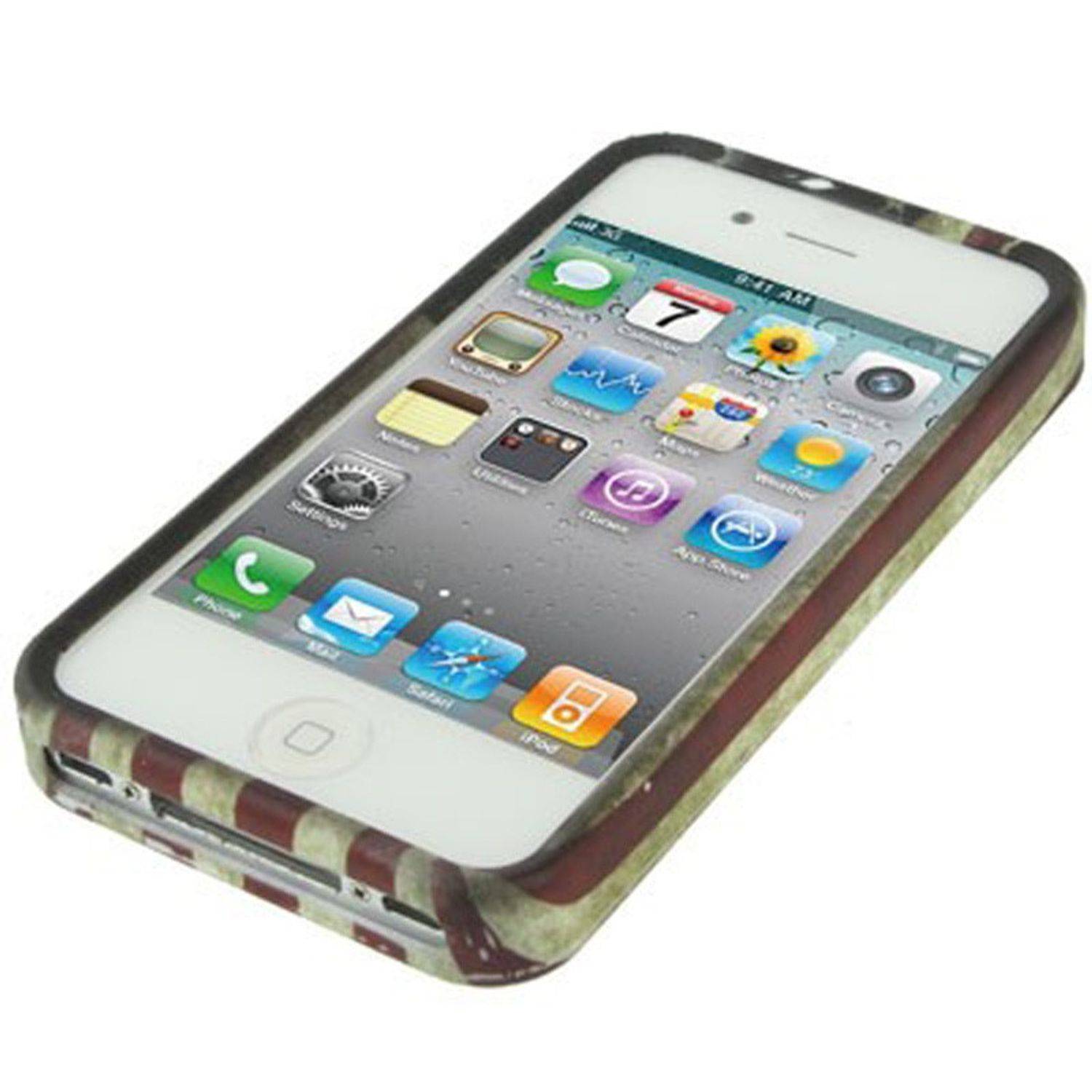 Apple iPhone 4 / 4s Handyhülle Backcover Mehrfarbig