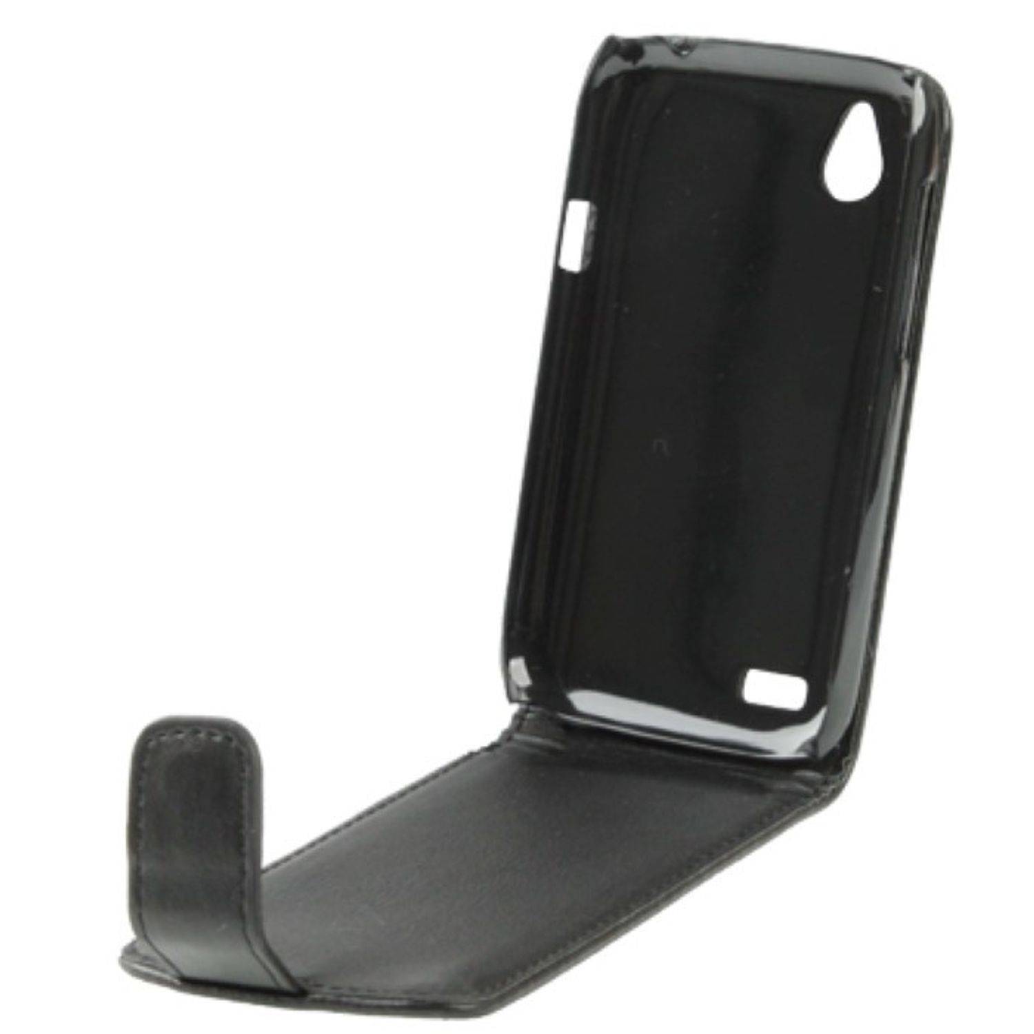 HTC Desire V Handyhülle Backcover Schwarz
