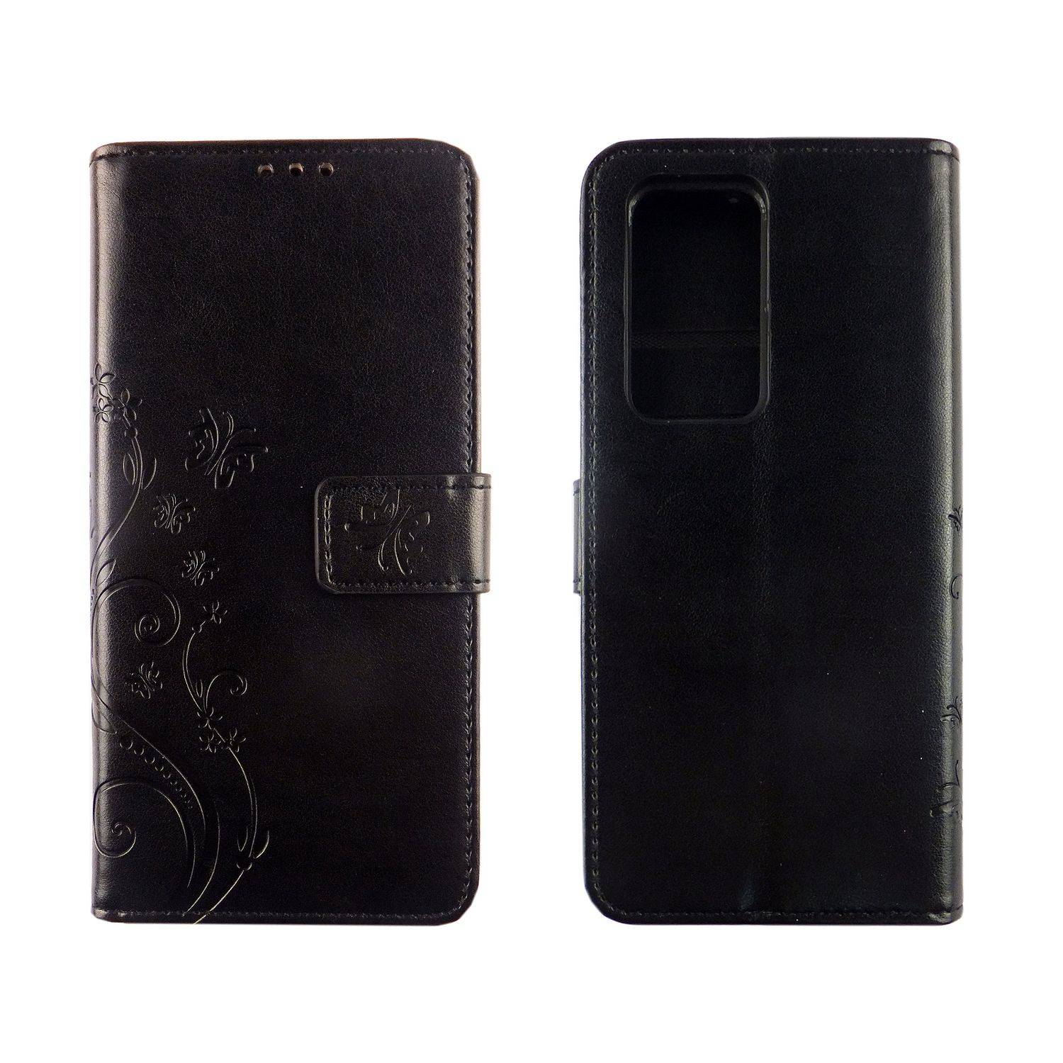 Huawei P40 Pro Handyhülle Bookcover Schwarz