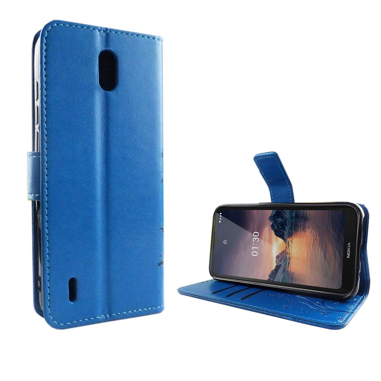 Nokia 1.3 Handyhülle Bookcover Blau