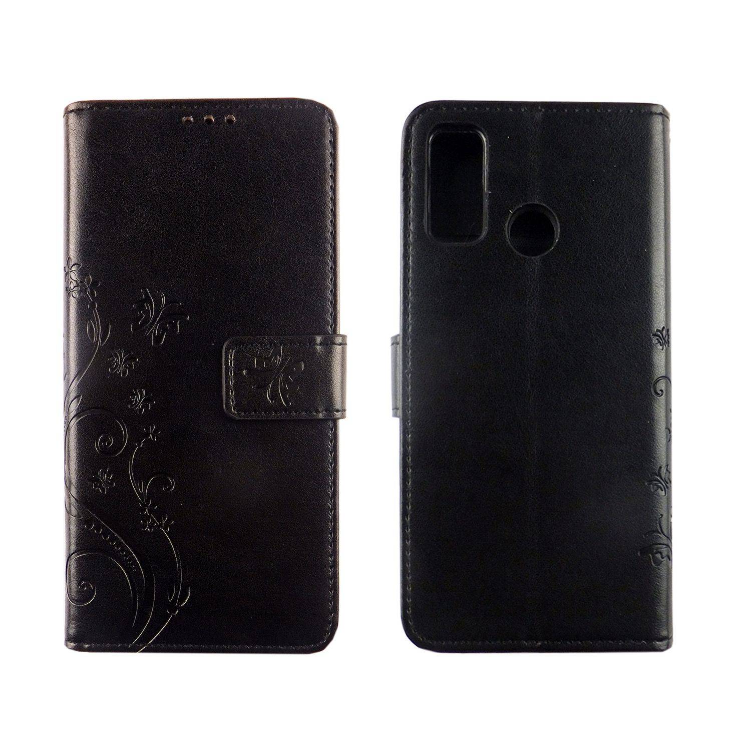Huawei P smart 2020 Handyhülle Bookcover Schwarz