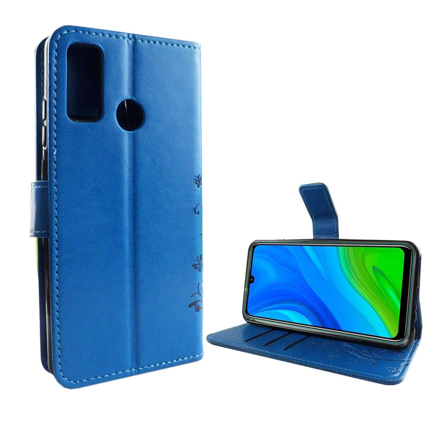 Huawei P smart 2020 Handyhülle Bookcover Blau